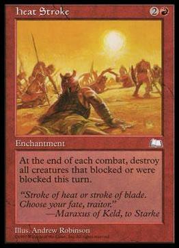 Magic the Gathering: Weatherlight (Base Set) card 107 Heat Stroke
