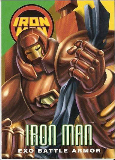 Marvel Vision (Base Set) card 79 Iron Man (Exo Battle Armor)
