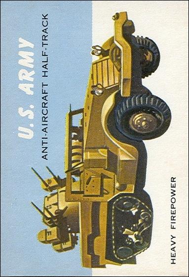 World on Wheels (Base Set) card 47 U.S. Army Anti-Aircraft Half-Truck