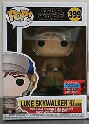 POP! Star Wars figure 399-B Luke Skywalker Jedi Training (Fall Convention)