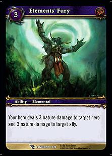 World of Warcraft: March of the Legion (Base Set) card 95 Elements' Fury