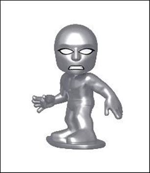 Fantastic Four Mystery Minis figure 7 Silver Surfer  1:12