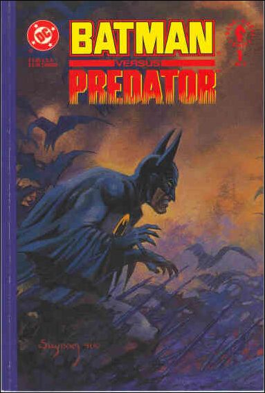 Batman Versus Predator issue 1-D Suydam Cardstock Batman Cover Autographed 1/5000