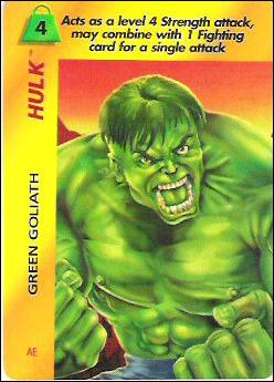 Marvel OverPower (Base Set) card nn111 Hulk: Green Goliath
