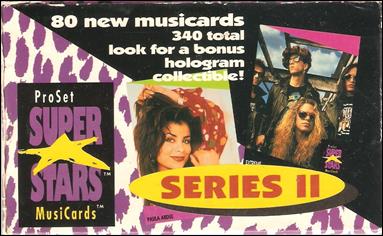 Super Stars Musicards Series 2 card 1 Sealed Box