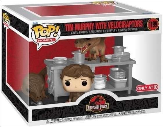 POP! Movies figure 1199 Tim Murphy with Velociraptors Target Exclusive