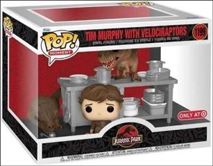 POP! Movies figure 1199 Tim Murphy with Velociraptors Target Exclusive