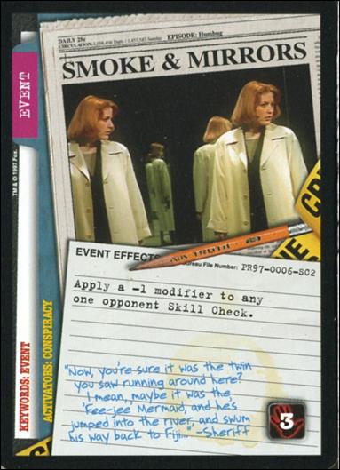 X-Files (Promo) card PR97-06-SC2 Smoke & Mirrors