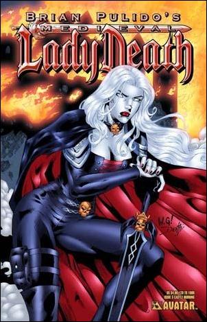 Brian Pulido's Medieval Lady Death issue 3-D Castle Burning Cover 1/1000