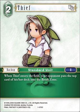 Final Fantasy Trading Card Game: Opus I (Base Set) card 070C Thief