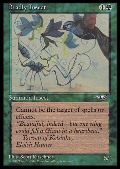 Magic the Gathering: Alliances (Base Set) card 86 Deadly Insect