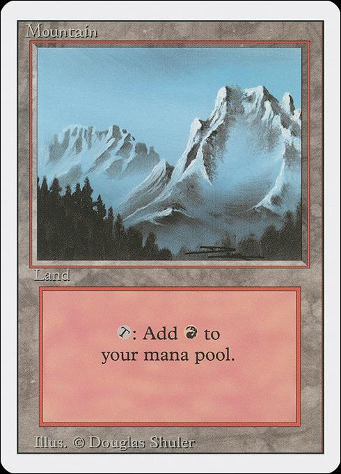 Magic the Gathering: Revised (Base Set) card 295 Mountain