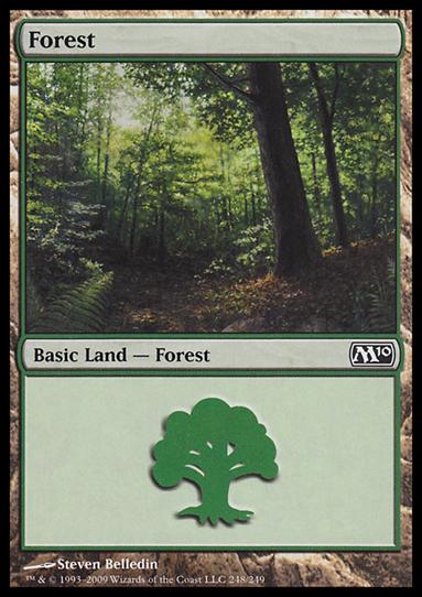 Magic the Gathering: 2010 Core Set (Base Set) card 248 Forest