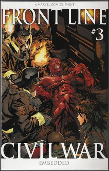 Civil War: Front Line issue 3-B Ramon Bachs Cover (2nd Printing)
