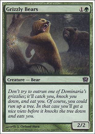 Magic the Gathering: 9th Edition (Base Set) card 246 Grizzly Bears
