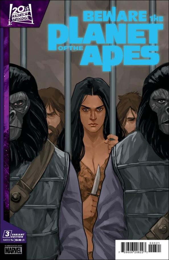 Beware the Planet of the Apes issue 3-B Phil Noto Cover