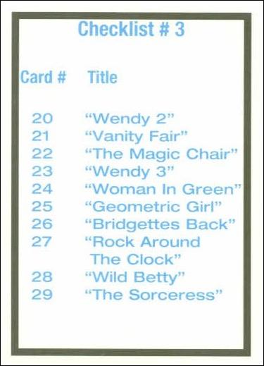 Art of Curves (Base Set) card CK3 Checklist 3