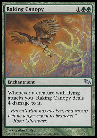 Magic the Gathering: Shadowmoor (Base Set) card 127 Raking Canopy