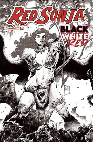 Red Sonja: Black White Red issue 1-G Philip Tan 1:25 Black & White Cover