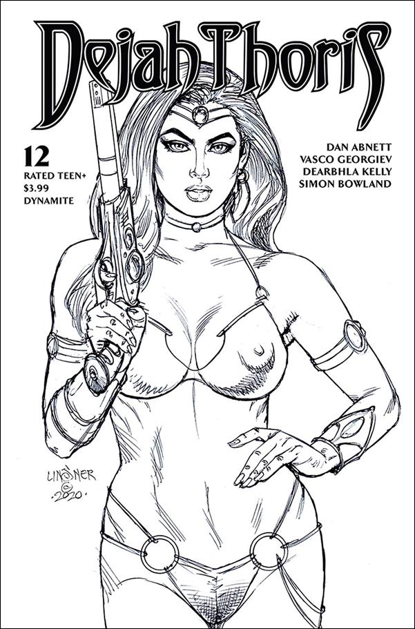Dejah Thoris (2019) issue 12-K Joseph Michael Linsner 1:20 Black & White Cover