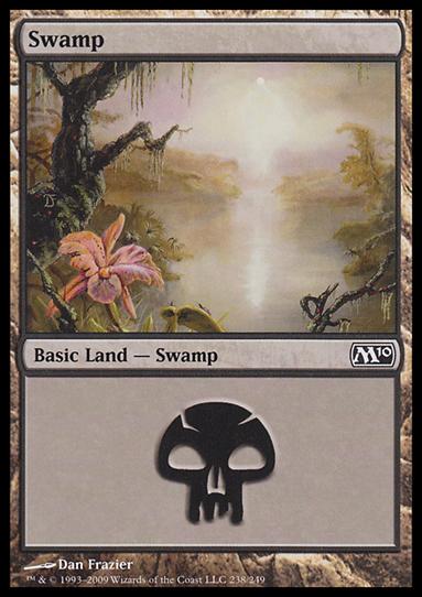 Magic the Gathering: 2010 Core Set (Base Set) card 238 Swamp