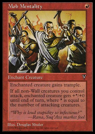 Magic the Gathering: Visions (Base Set) card 88 Mob Mentality