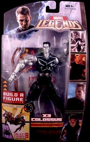 Marvel Legends (Queen Brood Series) figure 8-B X3 Colossus (Silver)