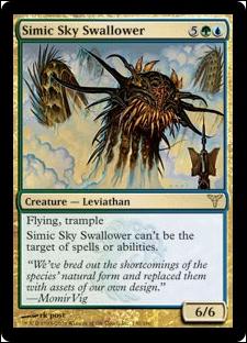 Magic the Gathering: Dissension (Base Set) card 130 Simic Sky Swallower