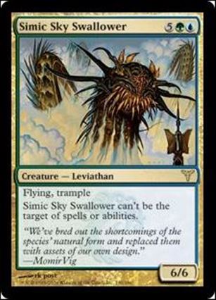 Magic the Gathering: Dissension (Base Set) card 130 Simic Sky Swallower