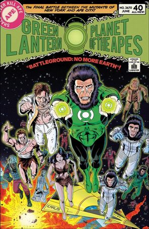 Planet of the Apes/Green Lantern issue 5-D Paul Rivoche 1:20 Cover