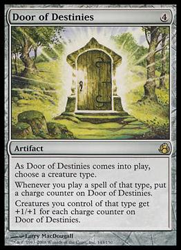 Magic the Gathering: Morningtide (Base Set) card 143-B Door of Destinies (foil)