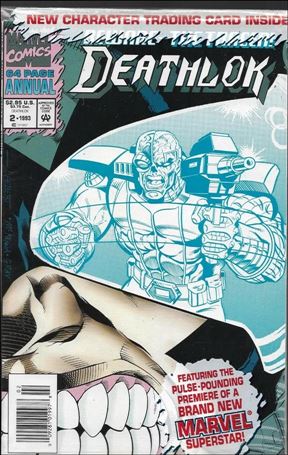 Deathlok Annual issue 2-C Newsstand Edition Polybagged w/ Trading Card