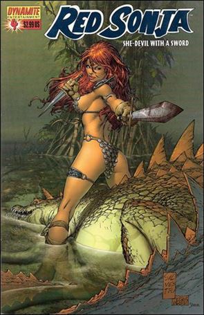 Red Sonja (2005) issue 4-H 2006 WW Texas Marc Silvestri Blue Foil Cover 1/500