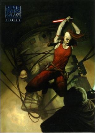 Star Wars Galaxy: Series 4 (Base Set) card 90 The Fury of Aurra Sing