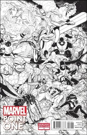 Point One issue 1-C Nick Bradshaw 1:100 Wraparound Inked Cover