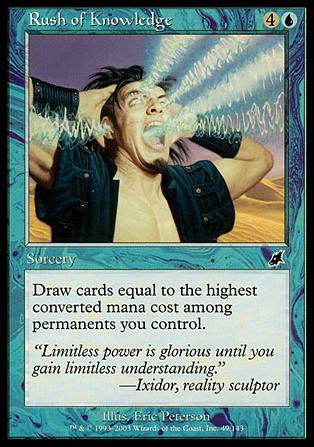Magic the Gathering: Scourge (Base Set) card 49 Rush of Knowledge