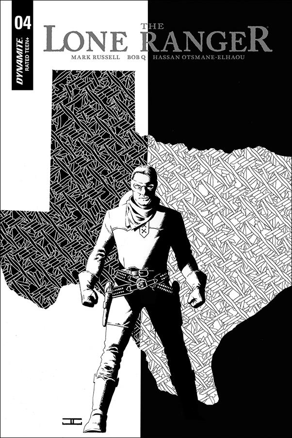 Lone Ranger (2018) issue 4-B 1:10 Black & White Cover
