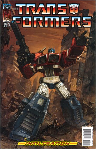 Transformers: Infiltration issue 6-C  Klaus Scherwinski Cover