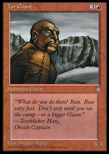 Magic the Gathering: Ice Age (Base Set) card 220 Tor Giant