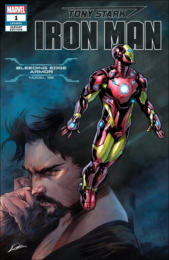 Tony Stark: Iron Man issue 1-BD Alexander Lozano "Bleeding Edge Armor" Cover