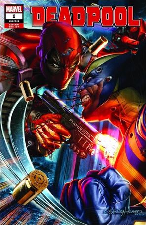 Deadpool (2018) issue 1-R Greg Horn Comic Mint Standard Cover 1/3000