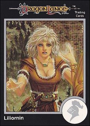 TSR 1991 Trading Cards Premier Edition Factory Set (Base Set) card 66 DragonLance - Liliornin