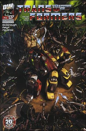 Transformers Generation One (2004) issue 7-B Pacific Productions Blank Back Cover 1/500 w/ COA