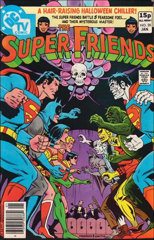 Super Friends (1976) issue 28-B UK Price Cover