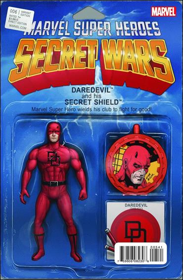 Secret Wars issue 6-E John Tyler Christopher Action Figure Cover