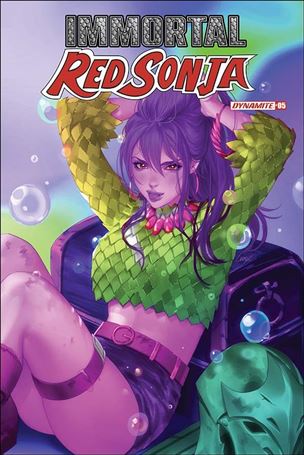 Immortal Red Sonja issue 5-M Leirix Li FOC Ultraviolet Cover