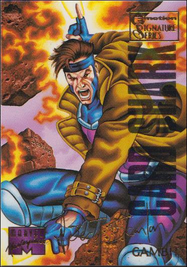 1995 Marvel Masterpieces (Multi-Foil E-Motion Parallel Base Set) card 36 Gambit