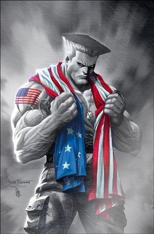 Street Fighter (2003) issue 1-I Tyler Kirkham MegaCon Foil Metal Guile Cover 1/300