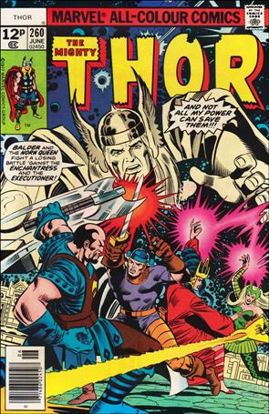 Thor (1966) issue 260-C UK Price Cover