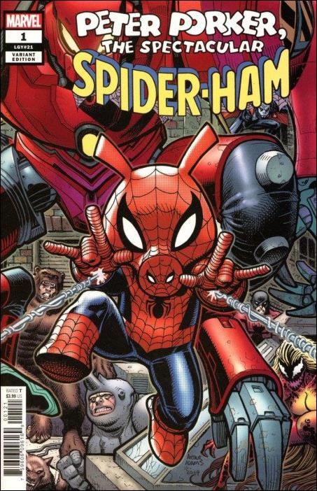 Spider-Ham issue 1-B Arthur Adams Connecting Cover